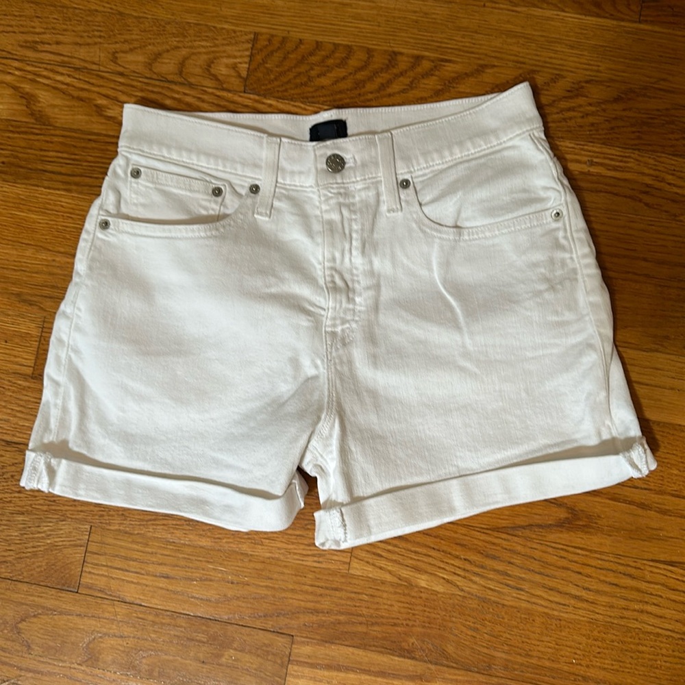 J.Crew Women’s Denim Shorts, Size 26, White